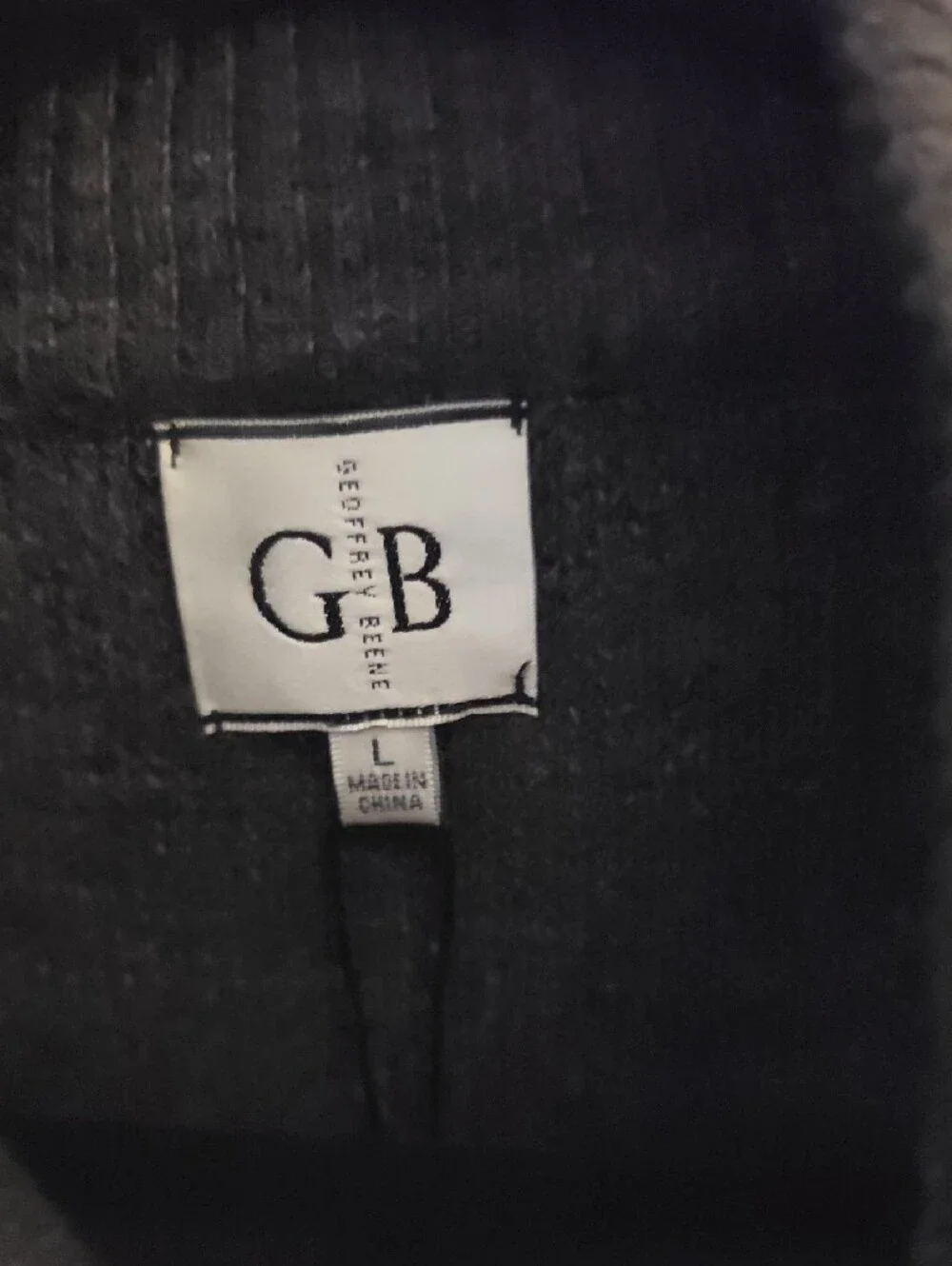 Geoffrey Beene Men's Charcoal Gray Zip-Up Sweater